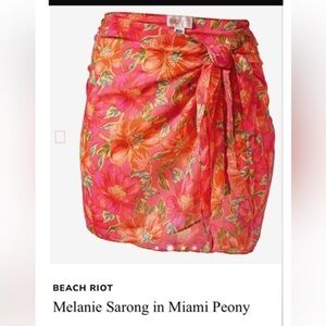 BEACH RIOT Melanie Sarong in Miami Peony - OS
